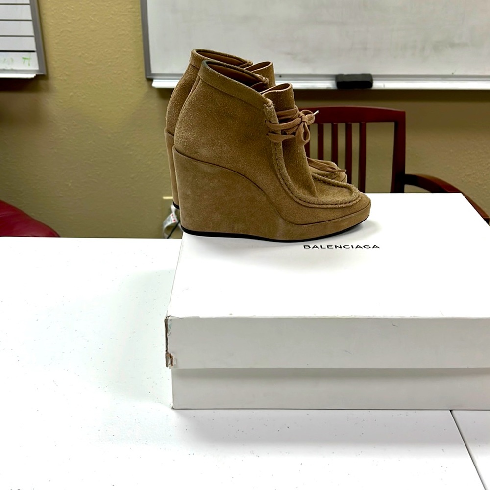 Balenciaga wedge booties